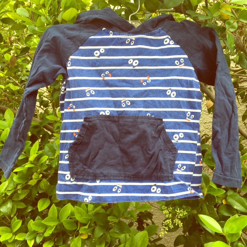Wonder Nation 5T Boys Kid Longsleeve shirt blue